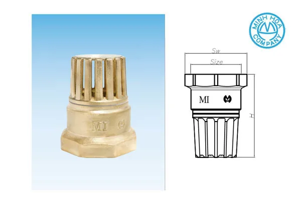 Minh Hoa Brand MI Brass Foot Valve Size 65-80-100 mm high quality wholesale 2023 Made In Vietnam