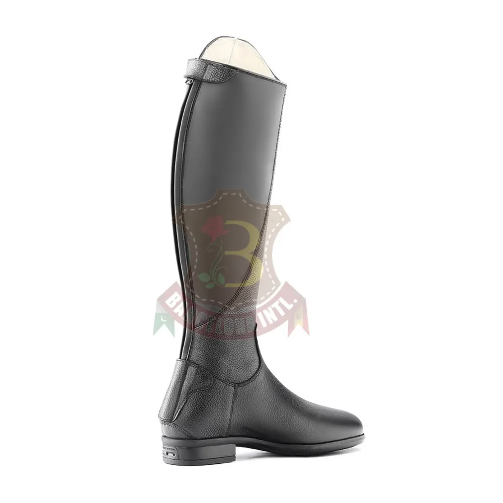 Top Quality New Men Horse Riding Leather Long Zipper Ridding Real Leather Boots