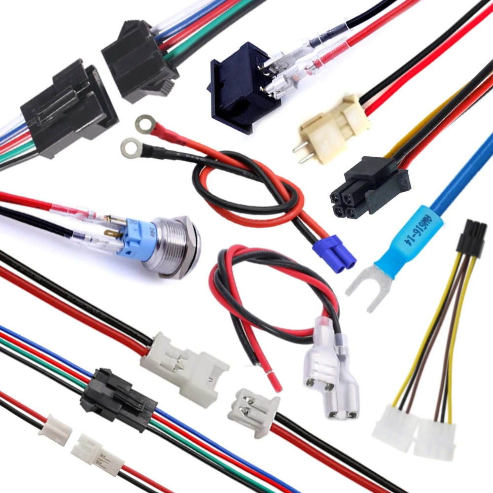 Molex Jst Zh Ph Eh Xh 1.0 1.25 1.5 2.0 2.54mm Pitch 2/3/4/5/6 Pin Custom Plug Connectors Cable Wire Harness Wiring