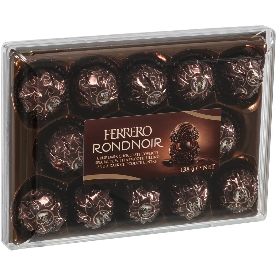 Ferrero Rondnoir коллекция шоколада изысканные шоколадные конфеты из фундука Молочные Конфеты 48 штук в ассортименте кокосовые и