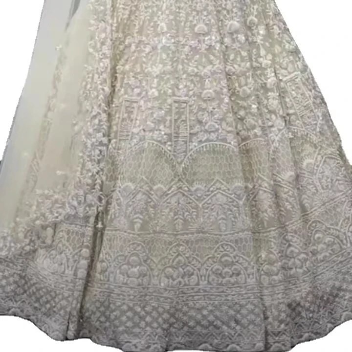 Лучшее качество праздничная одежда с ручной вышивкой, модная Lehenga для индийских и пакистанских поклонников одежды