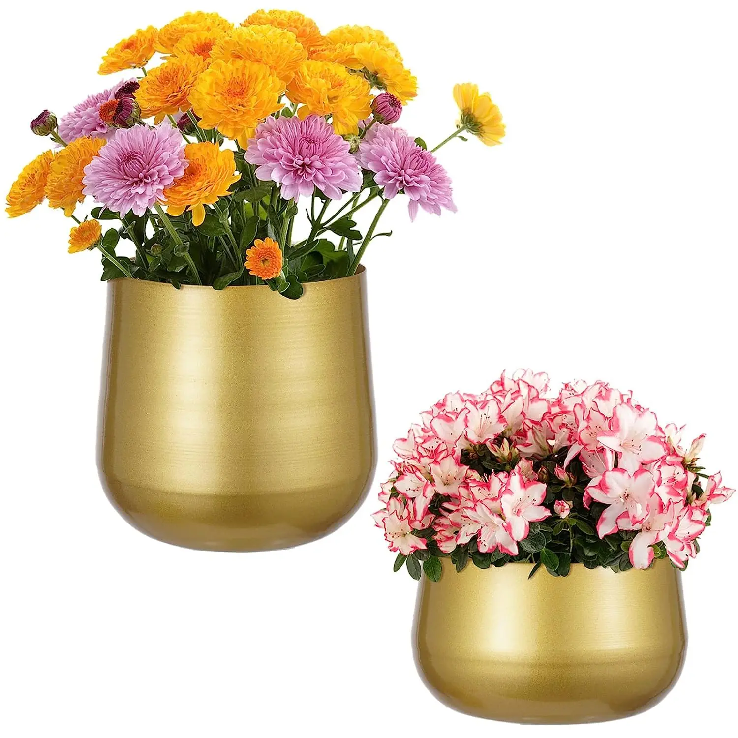 Export Quality Unique Design New Flower Pot Brass Plant Pot for Garden New Look Metal Planters in Wholesale Price