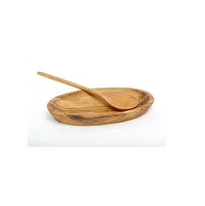 Simple design wooden spoon holder stand for cutlery baby spoon wooden rests and dinner tableware use wooden spoon rests