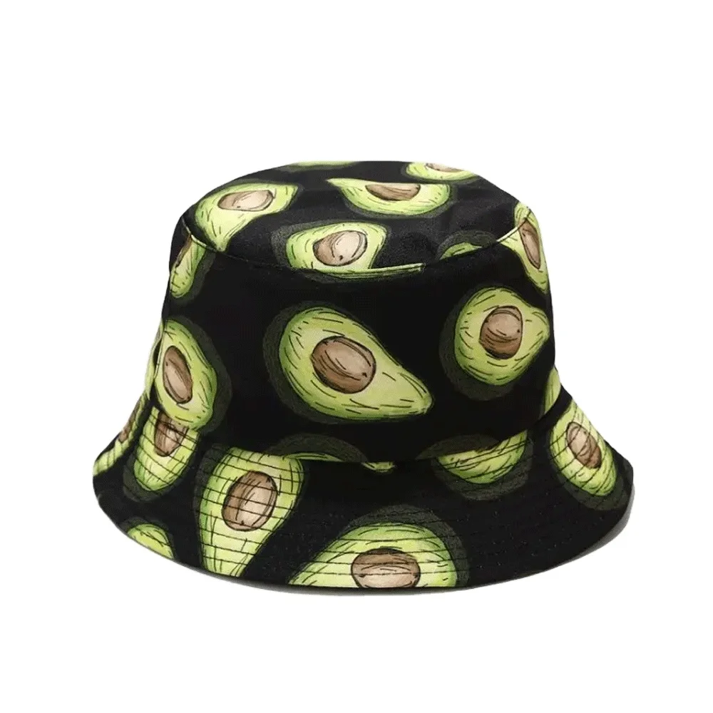 Summer Fashion Designer Reversible Custom Logo All over Print Embroidered Cotton Fisherman Bucket Hat with Private Brand Label