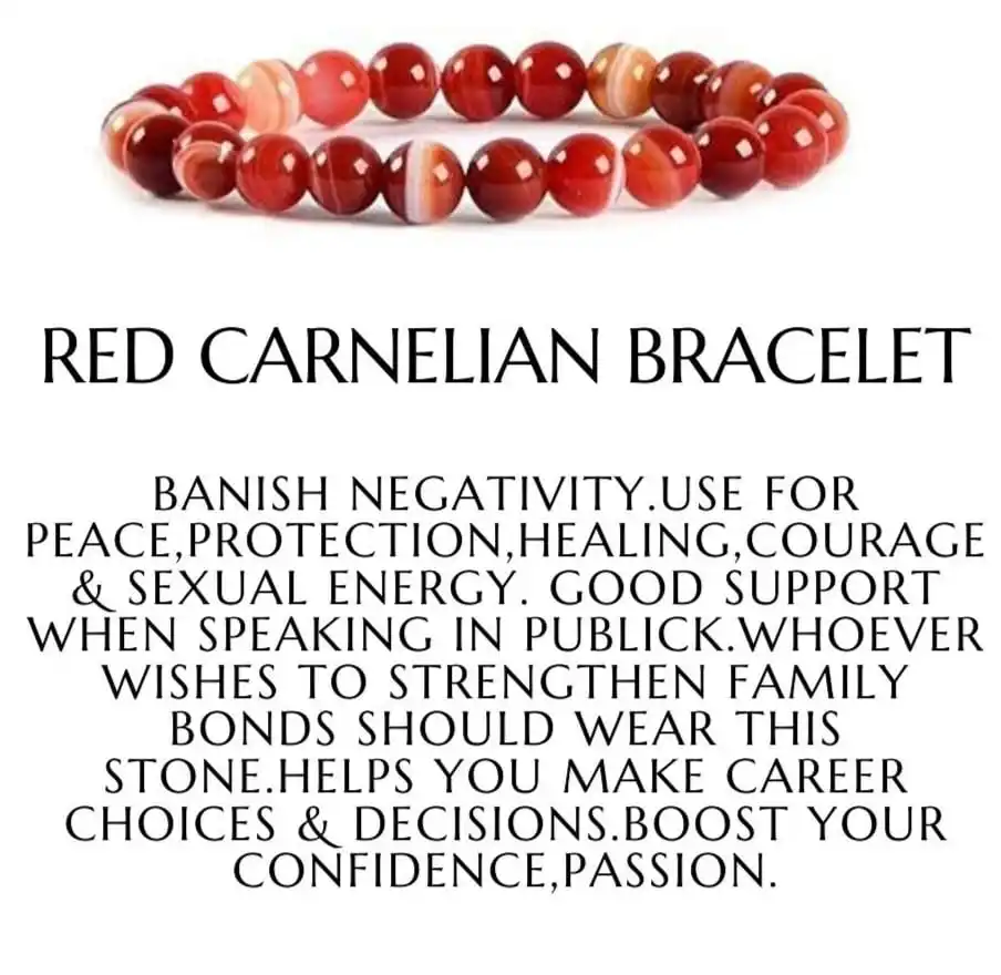 Wholesale Natural rad carnelian bracelet aaa quality:crystal bracelet:smart bracelet:reiki healing stone:gemstone:agate bead