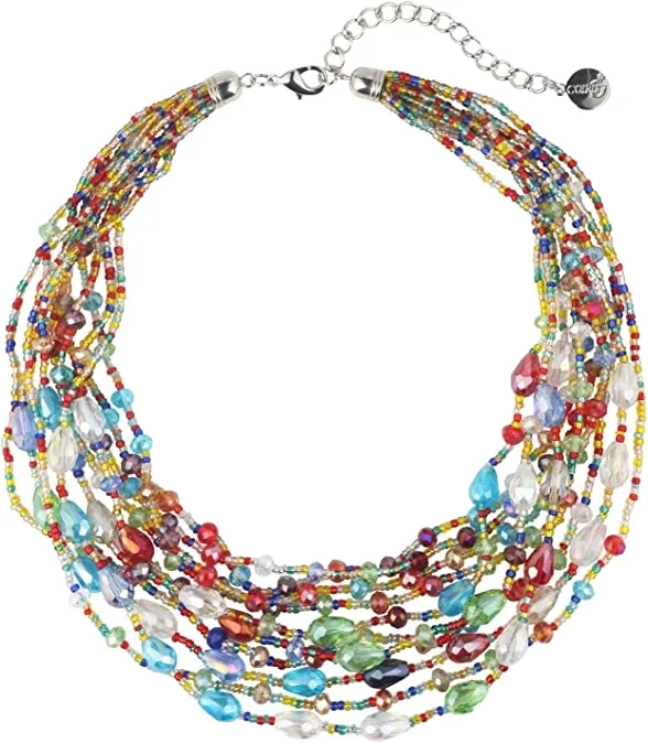Three colors of metal beads in graduating sizes mean you can wear them all together or create new combinations for every day