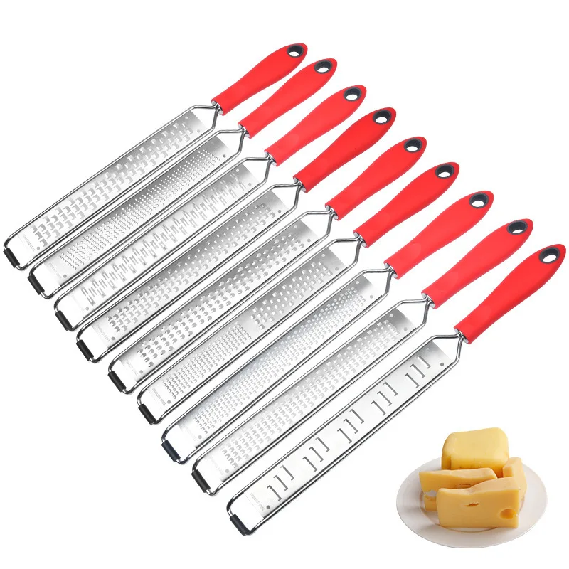 Multifunctional Grater Stainless Steel Lemon Zester Cheese Zester Cheese Grater with Non-slip Grip Handle