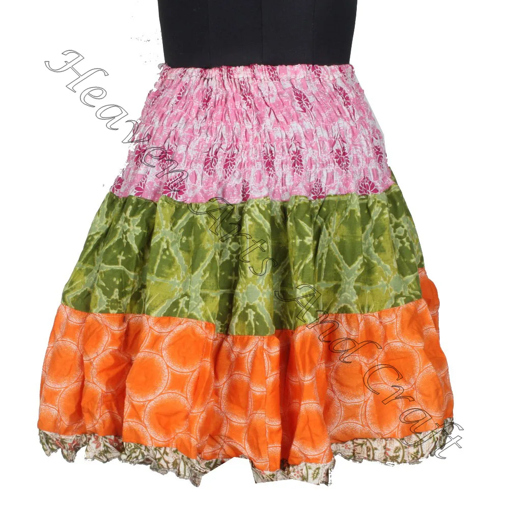 Богемная Сексуальная Пляжная одежда в стиле хиппи короткое платье для работы летняя мини-юбка бохо модная Женская оптовая продажа