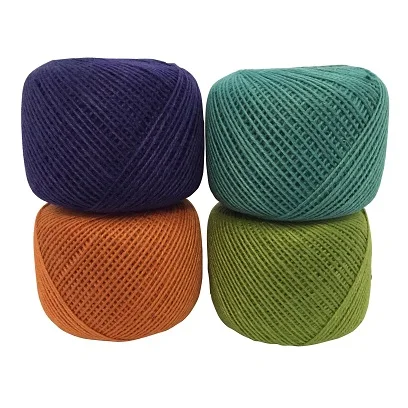 Cheap Price 100% Natural Carpet Making Hank Packed 1ply to 5ply Jute Yarn Pattern Agriculture Truss Sewing From Bangladesh