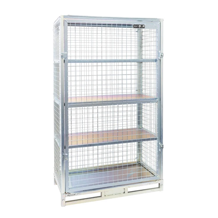 Сетчатая Запираемая клетка для хранения складская клетка безопасности