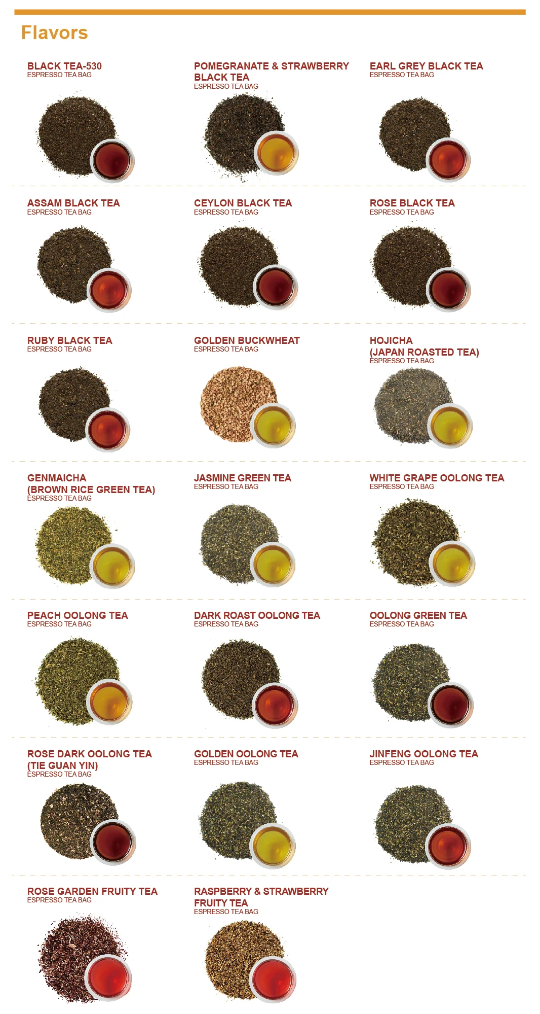 Flavor_Espresso Tea Bag