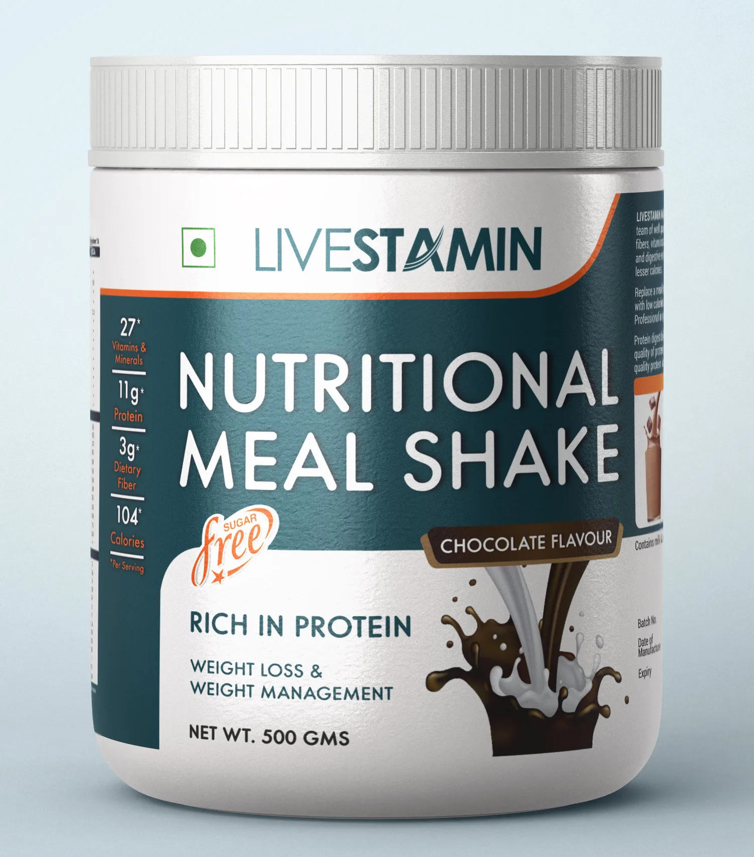 Питательная пища Shake 500gms с белками витаминами и минералами ароматизатор шоколада для контроля веса добавка GMP