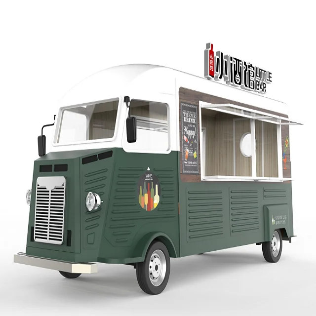 Best Selling Food Trailer Mobile Fast Food Concession Truck Ice Cream Roll Cart Trailer Mobile Hot Dog Food Vending Truck