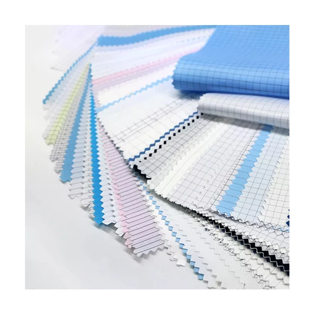 Лидер продаж в Корее высокое качество ткань для чистых помещений полиэфирная антистатическая одежды Лучшая цена и хорошее состояние