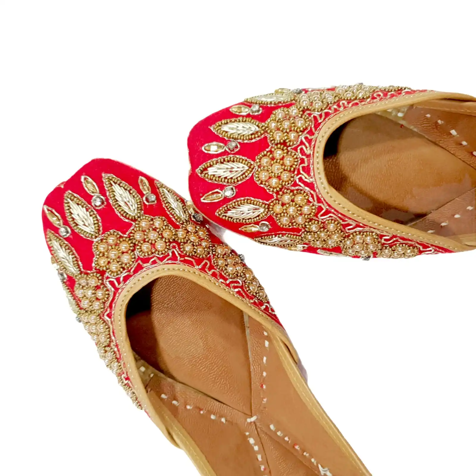 women khussa/Punjabi jutti comfortable wear women Handcrafted Ethnic Leather juti