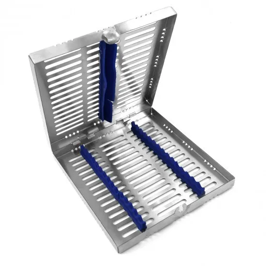 High Quality Dental Autoclave Sterilization Cassette Rack Box Tray For 20 Instruments New CE Customized