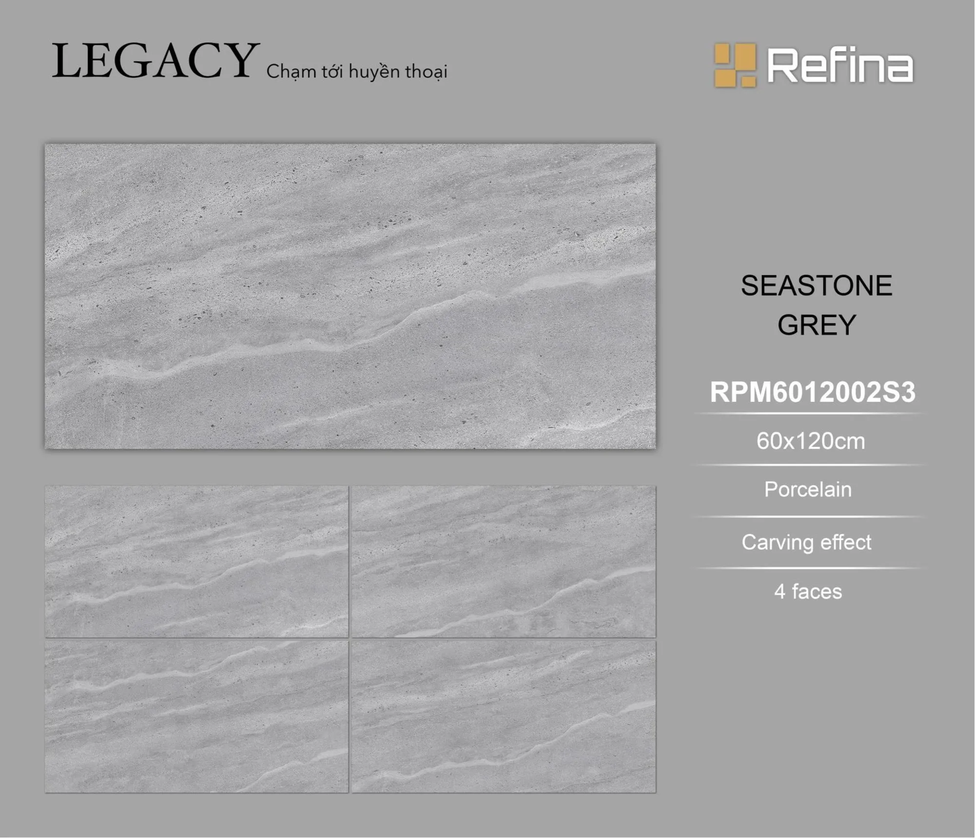Wholesale CMC brand 60*120 Full body Glazed Porcelain ceramic Floor Tile Rustic Style
