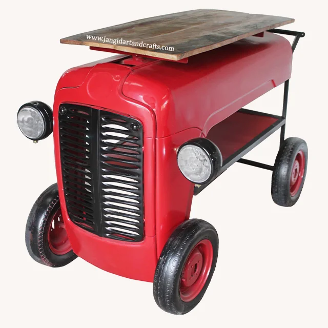 Мастерский трактор преобразованный в сервисную тележку барный стол индийская мебель ручной работы экспорт