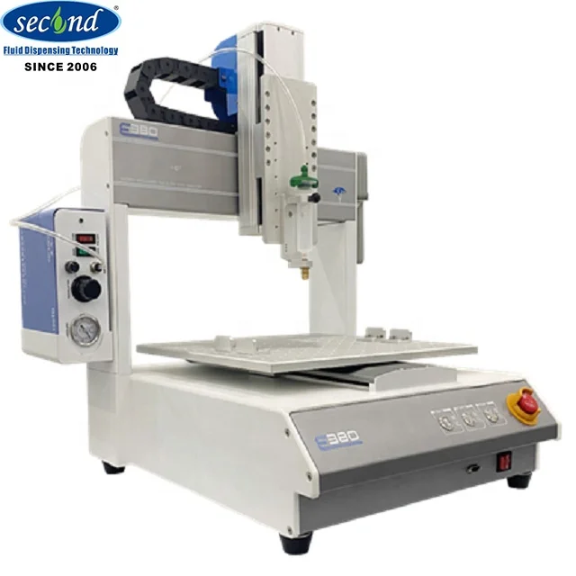 SMT SMD Assembly Desktop Automatic Led Epoxy Resin Silicone EMI Conductive Glue 3 Axis Glue Dispensing Robot Machine