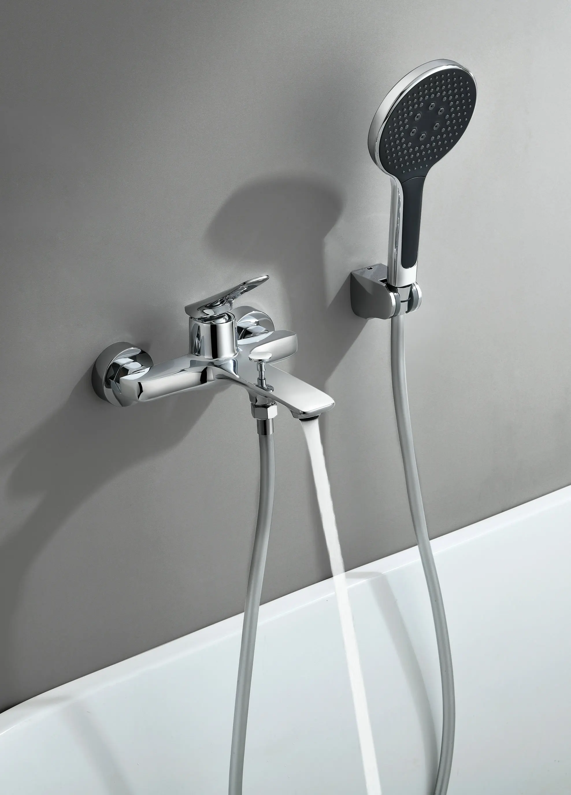 high quality wall mounted shower brass black cheap bathtub shower cabin single hand shower system set