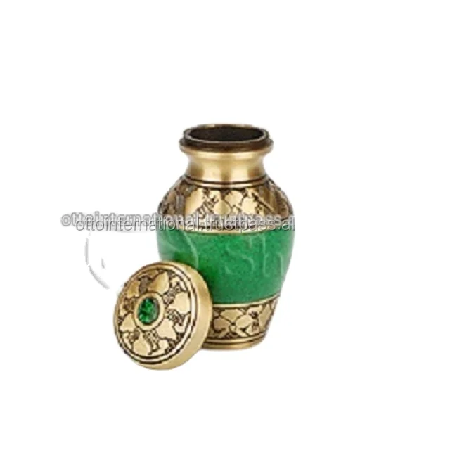 Вечное кольцо, черно-золотистая латунная металлическая маркерная урна для кремации/мини-урна