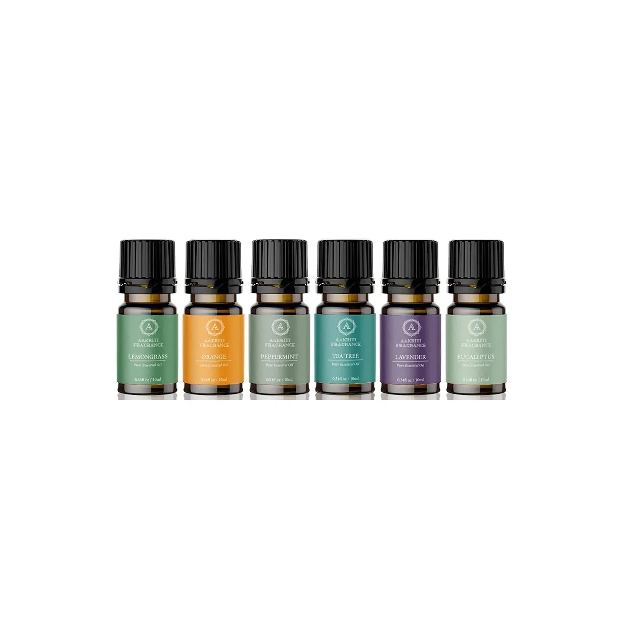 High on Demand Personal Care Pack of 6 Essential Oil Lavender Orange and Tea Tree Essential Oils for Body Care