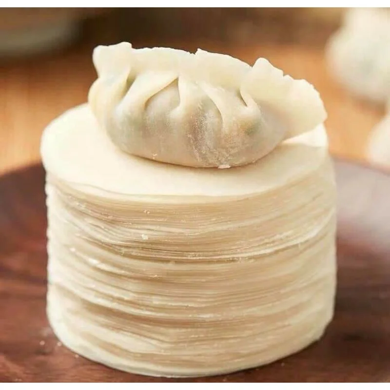 VietNam Homemade Gluten Free Wonton Wrappers with ROUND Recipes Made From Flour and Fresh Eggs Wraps 12 oz