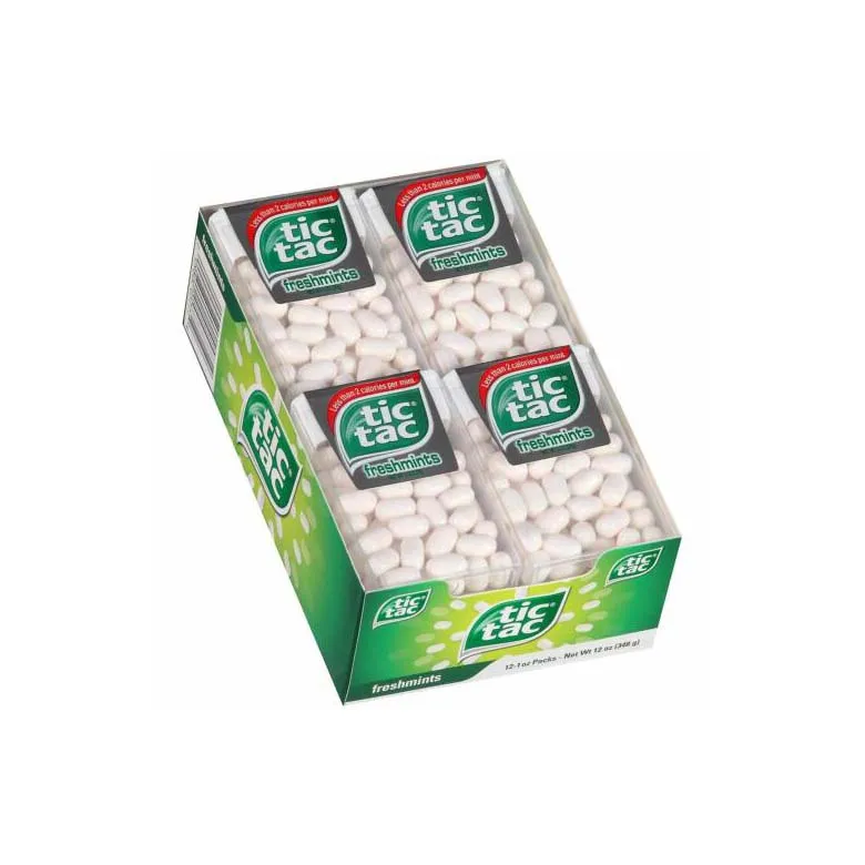 Tic Tac T1x24x12 Fresh Mints Fruity Chewing Gum in Bulk Boxes Bottles Bags with OEM Service