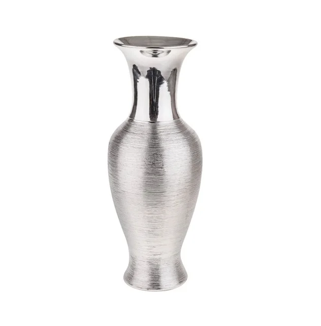 Most Selling Good Quality Flower Metal Vase for Home Decor Handcrafted Metal Polished Flower Vase for Home Decor and Hotel Use