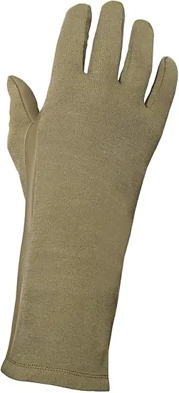 Nomex Tan Color Pilot Tactical Flyer Flight Firefighter Gloves for Personal Defense Equipment