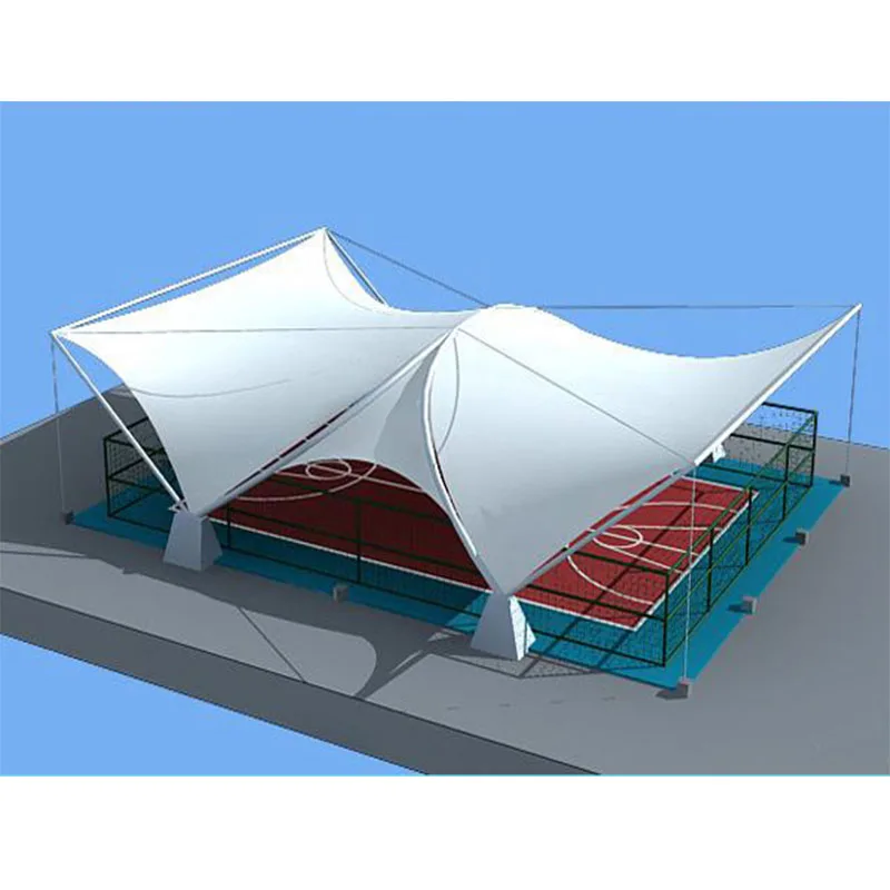 Football field membrane structure stands/ The stadium membrane structure