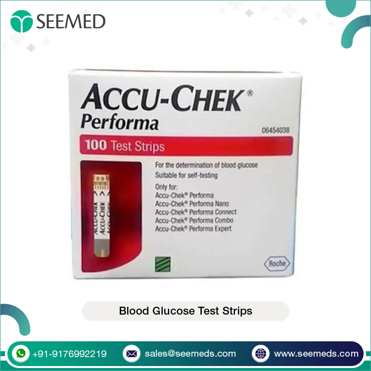 Best Quality Wholesale Easy to Use Self-testing of Blood Sugar Level Accu - Chek Performa  Blood Glucose 100 Test Strips
