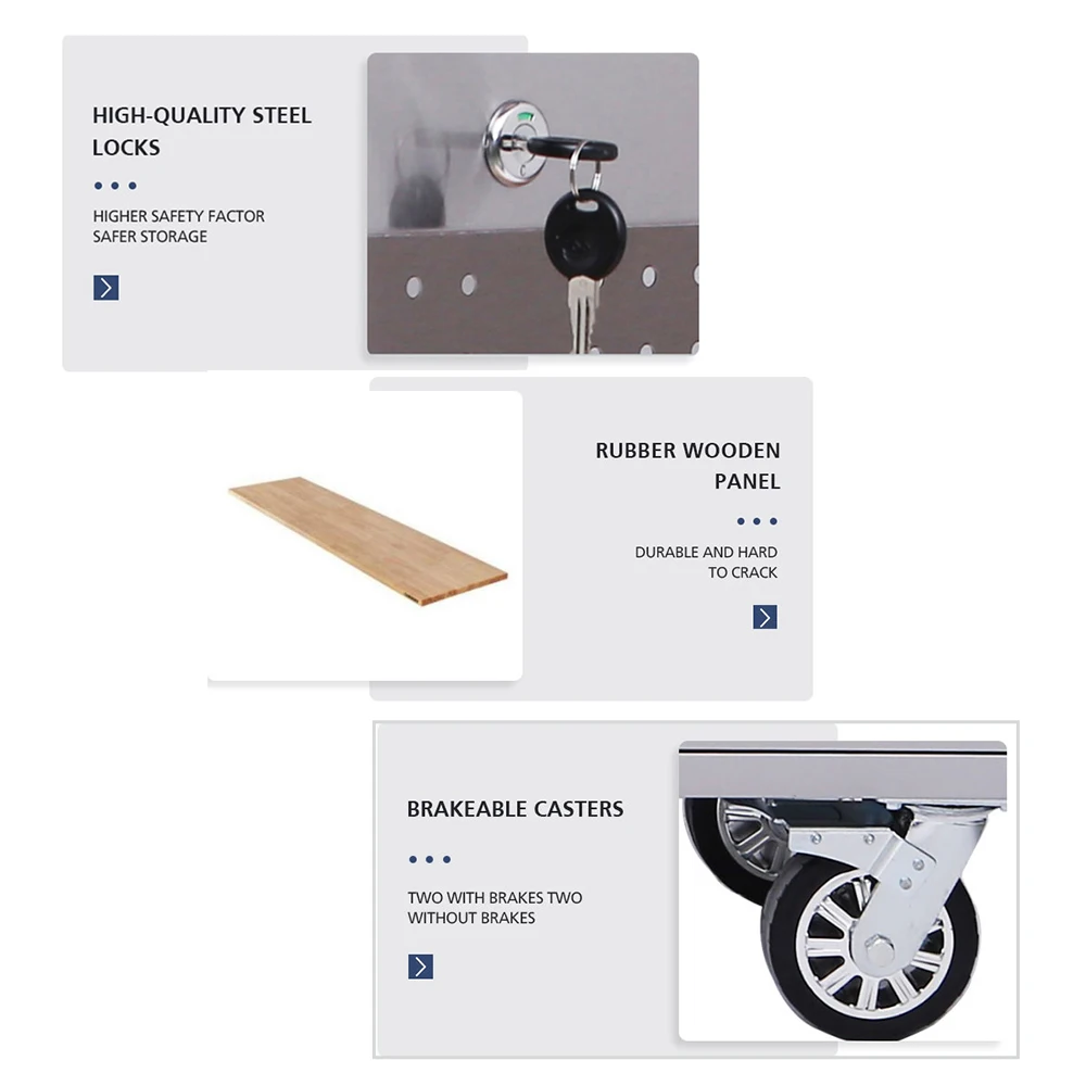 Hyxion rolling box cabinet trolley storage steel cabinet heavy duty tool cart cabinets