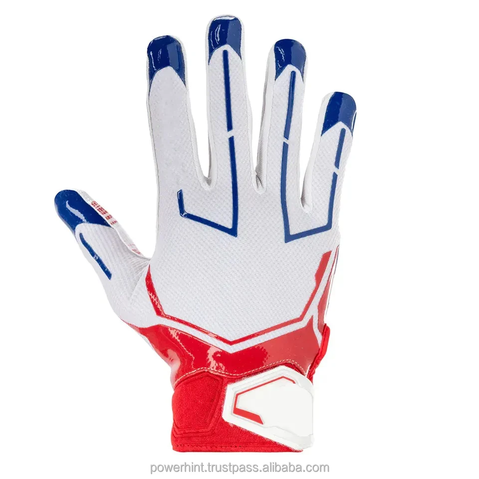 New Arrival Best Design American Football Gloves Full Finger Custom Leather Training Wear for Sports Entertainment