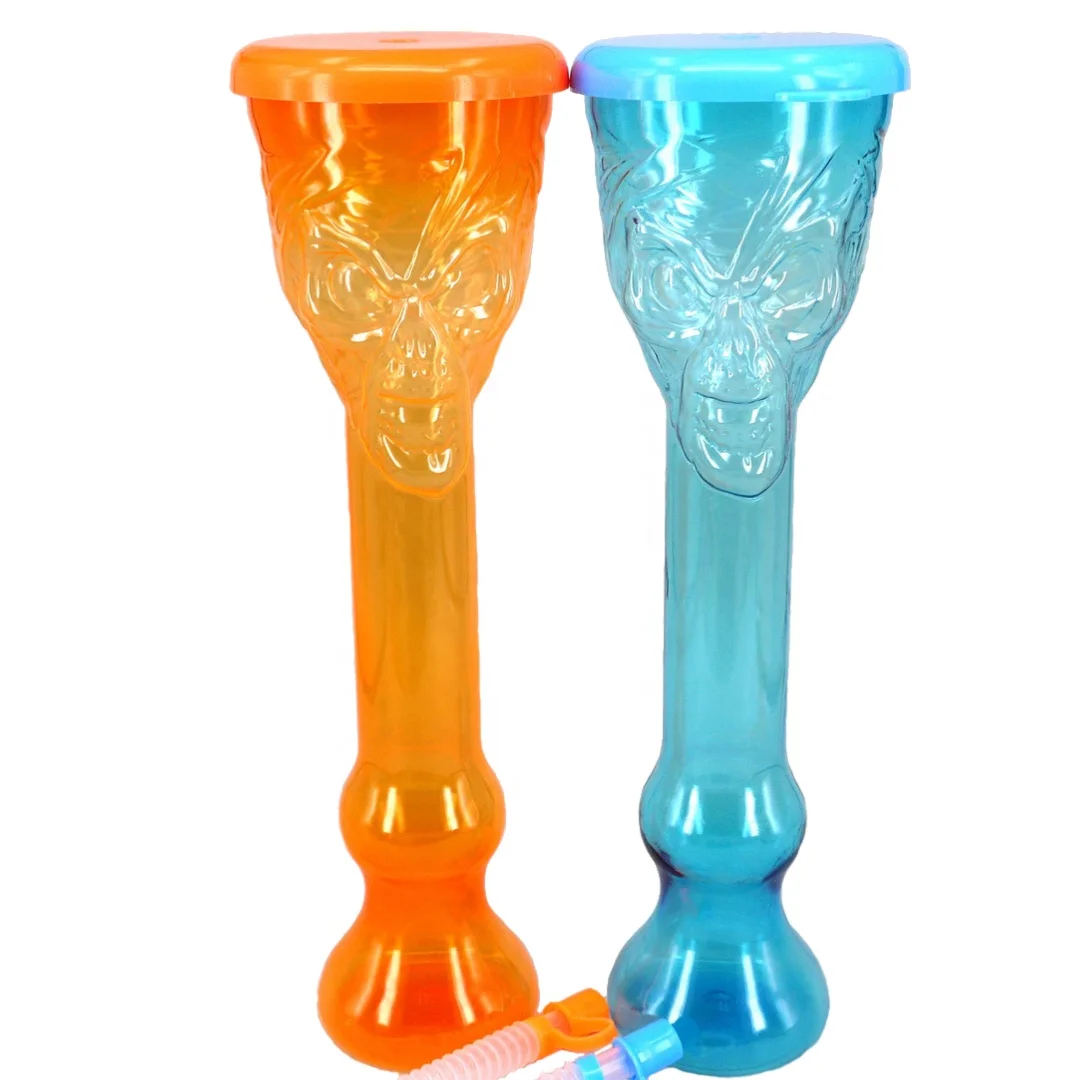 Novelty BPA Free PET Plastic Material 500ml 550ml 600ml Slush Cup Yard