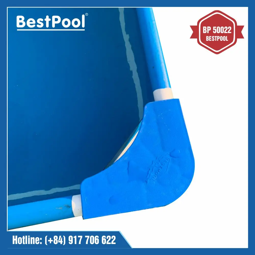 7 To 10 People Rectangle Blue BESTPOOL Large Size Mini Swimming Pool BP50022 Made From Non-Toxic PVC Material