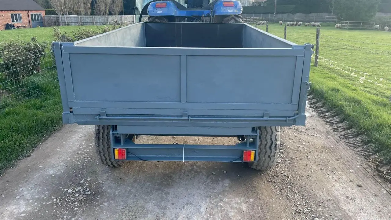 Tipping Trailer For Farm Used Attached With Tractor/Hydraulic Dump 8 Ton Trailer for sale