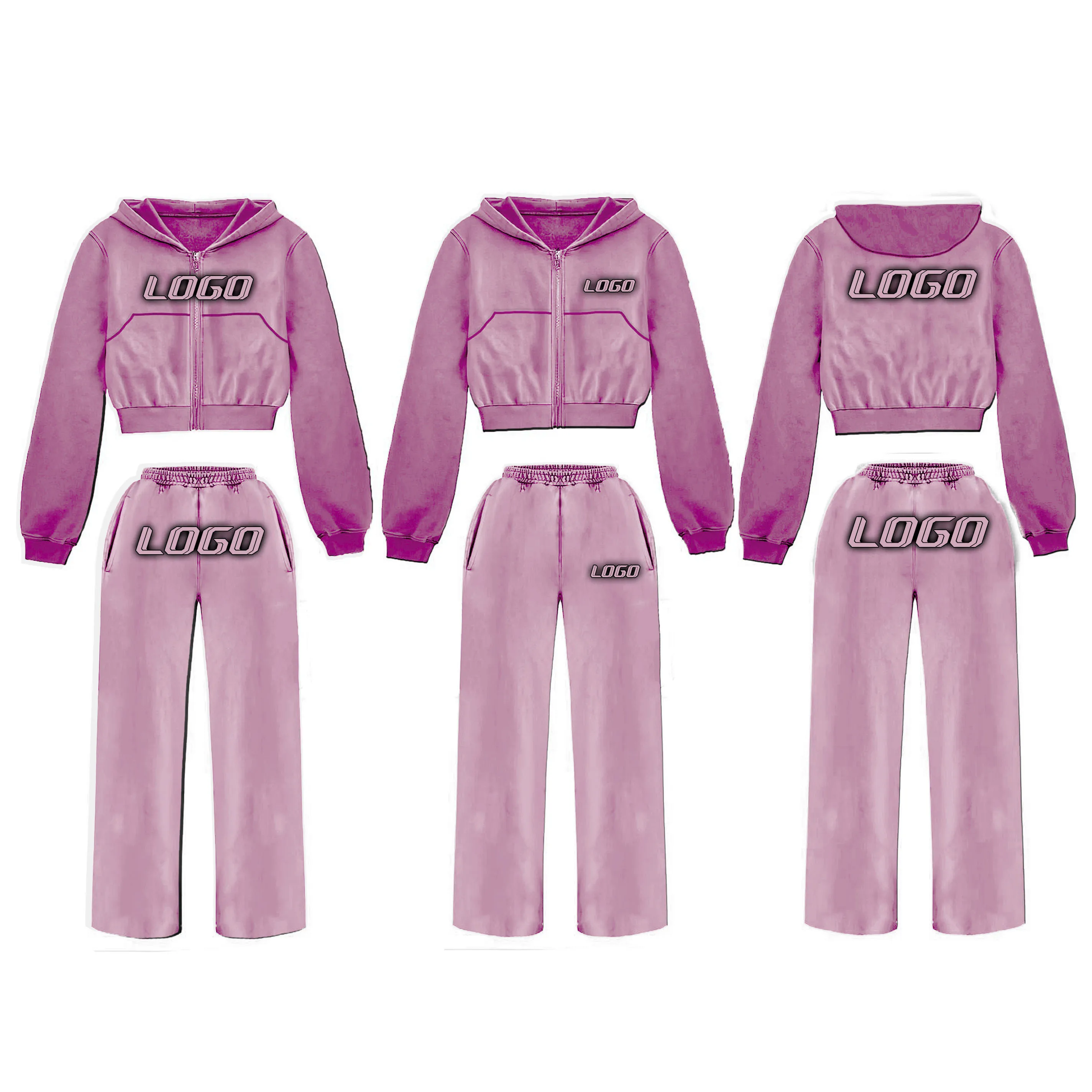 100% Cotton Material wholesale cotton oversized soft fleece fabric zip up High Quality Breathable Tracksuits for men women