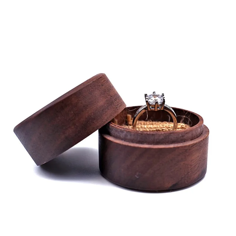 wedding ring box made of wooden for ring ceremony wedding parties proposing someone And Copale Ring Box