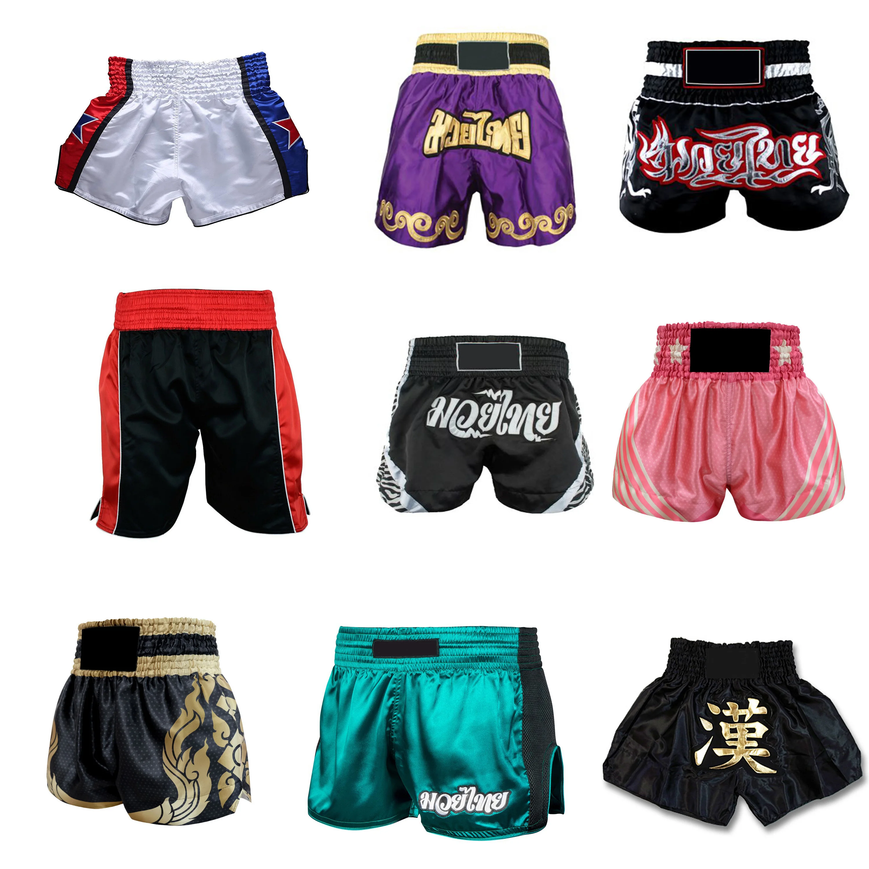 Лидер продаж индивидуальные тайские шорты Fairtex Muay Thai от производителя вышитые