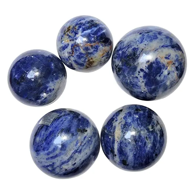 wholesale Sodalite crystal sphere natural sphere premium quality hand polished round shape ball healing and meditation