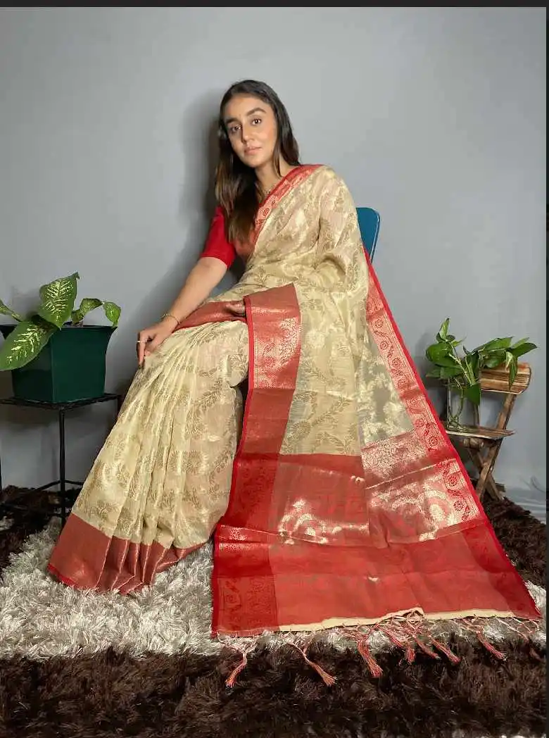 Indian Women Sari Pure Silk Sarees