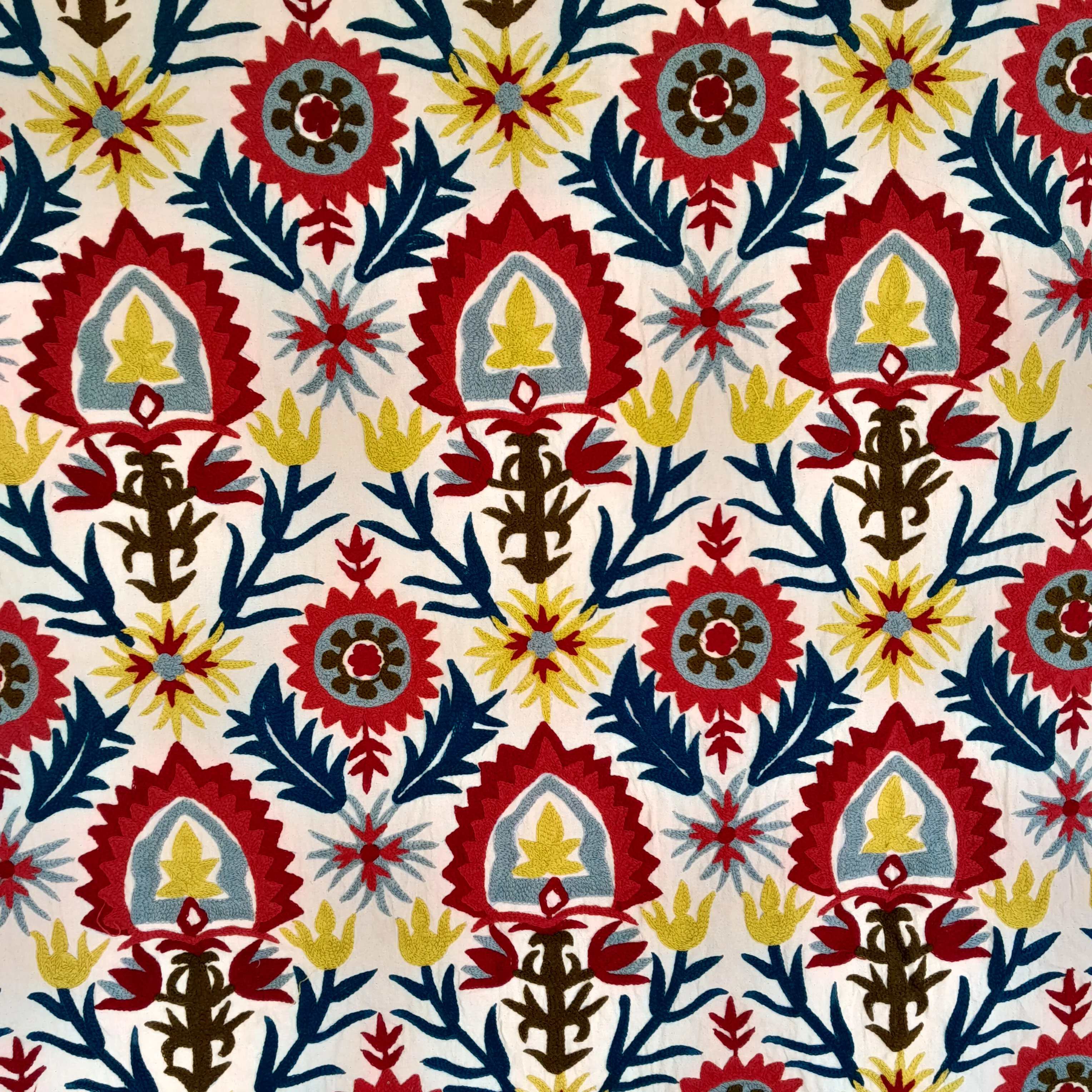 Роскошная ткань ручной работы для вышивки Suzani промышленное сырье одежды домашнего текстиля и аксессуаров красочная