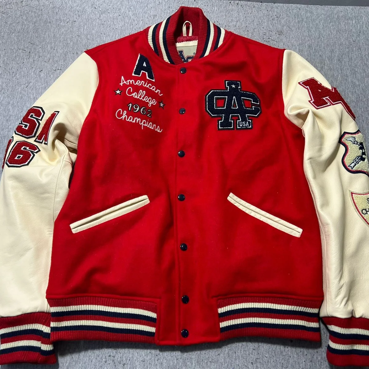 High Quality Custom Chenille Varsity Letterman Jackets Wholesale Wool Leather Varsity Baseball American College Jackets at Noki