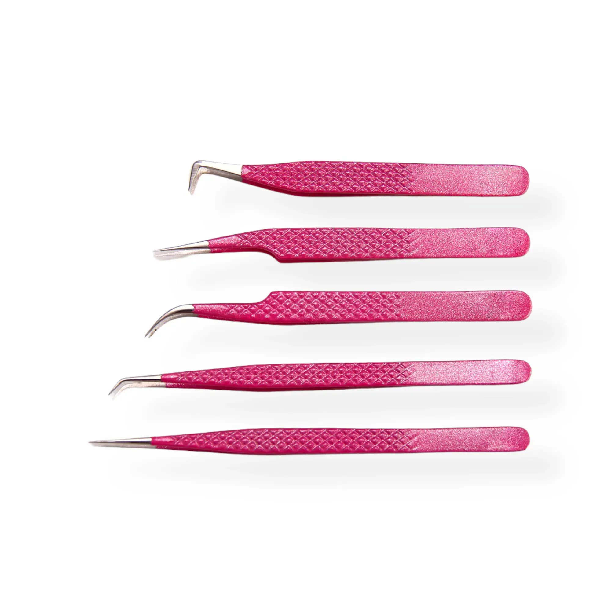 Best Fiber Tips Professional Eyelash Extension Tweezers for Perfect Grip to Lashes Rubber Tipped Tweezers for Women Competitive