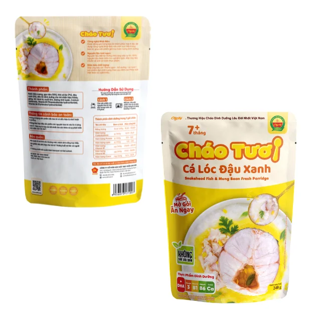 Ready-to-Eat Snakehead Fish & Mung Bean Porridge High Specification No Added Color Made in Vietnam Primarily Rice-Based