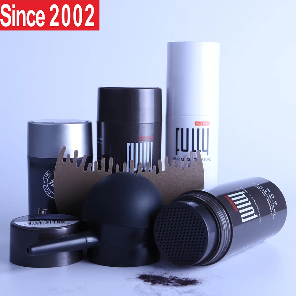 FULLY Hair Building Fiber Professional Factory Natural Thickening Regrow Fiber Keratin Hair Fiber