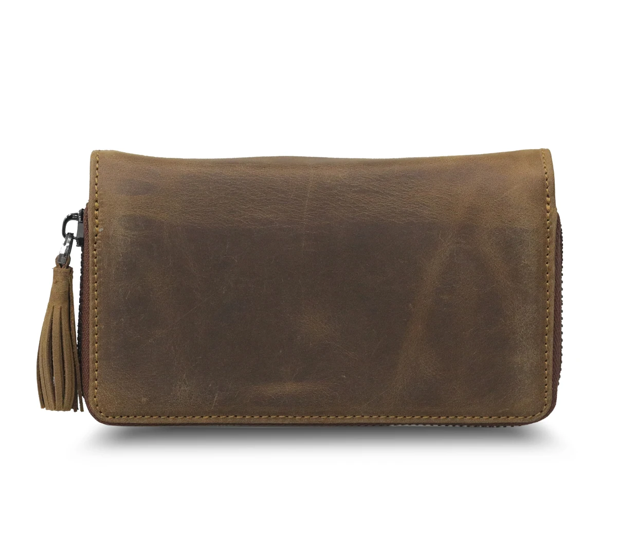 Genuine Leather Women Wallet Card Holder Women Purse Slim Phone Placed Long Wallet Bifold Wallet Customizable RFID Protection