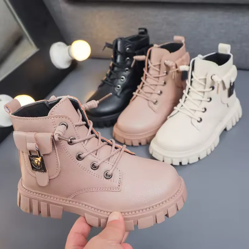 Conyson high quality rts winter kids designer child Non-slip boy girl wholesale Outdoor snow walking warm boot Shoes For Girl