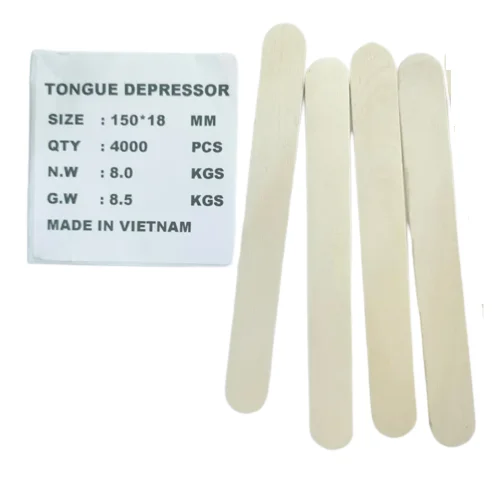 Wholesale disposable biodegradable medical natural birch tongue depressor wooden factory price